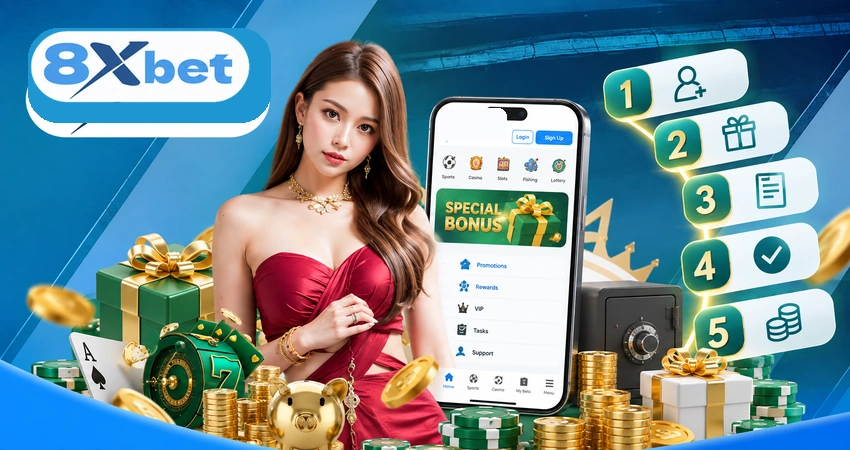 Cách Nhận Khuyến Mãi 8xbet Trong 5 Bước